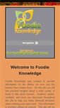 Mobile Screenshot of foodieknowledge.com