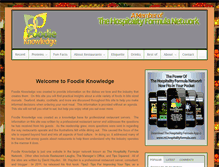 Tablet Screenshot of foodieknowledge.com